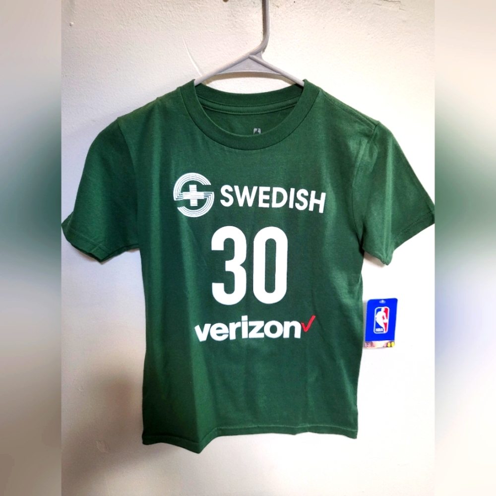 AUTOGRAPHED BREANNA STEWART #30 AUTHENTIC WNBA SEATTLE STORM SWEDISHVERIZON SHRT